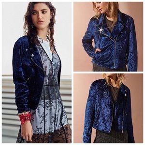 UO Velvet Moto jacket